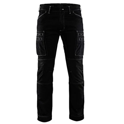 Afbeelding van Blaklader 1459 Werkbroek Stretch Cordura Denim Zwart