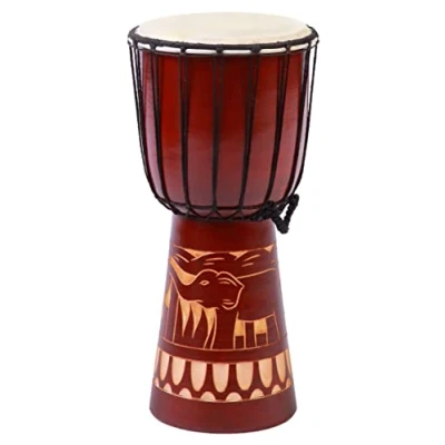 Afbeelding van 40 cm Djembe Drum Bongo Olifant Gesneden Beginner Kinderen Goed Geluid