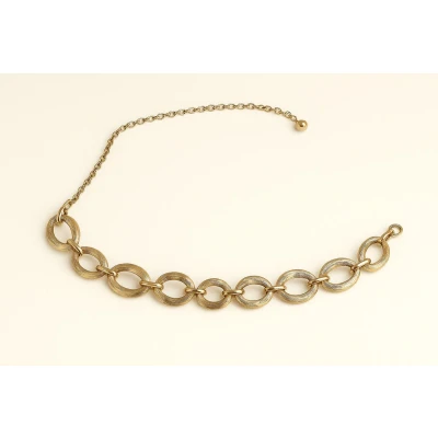 Afbeelding van Statement Riem 110cm Goudkleurig 100% Metaal Grote Ovale Schakels