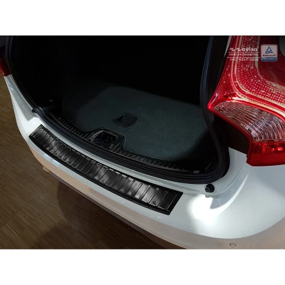 Afbeelding van Avisa Zwart RVS Achterbumperprotector passend voor Volvo V60 2010 2018 &#039;Ribs&#039;