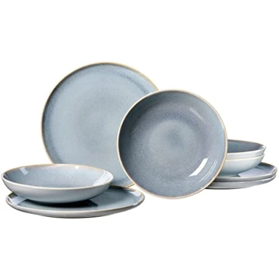 Afbeelding van Ritzenhoff &amp; Breker Eetservies Bordenset, Serviesset Skagen Ston (set, 8 delig)