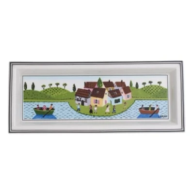 Afbeelding van Villeroy en Boch Design Naif Gifts Rechthoekige schaal, premium porselein, wit/kleurrijk