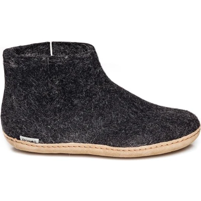 Afbeelding van Glerups Pantoffels Dark grey charcoal, Maat: 37, charcoal Wol
