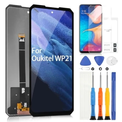 Afbeelding van Scherm voor Oukitel WP21/WP21 Ultra LCD display, touchscreen, digitale assembly, vervanging met reparatiegereedschapsset (6,78 inch, zwart)