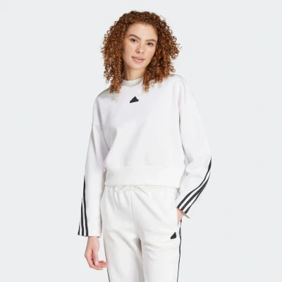 Afbeelding van adidas Sportswear Future Icons Three Stripes Sweater, Dames, Maat: XS, White