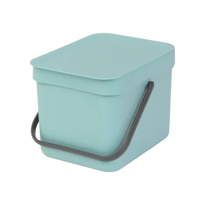 Afbeelding van Brabantia Afvalemmer Sort &amp; Go 6 liter mint