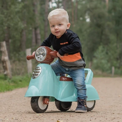 Afbeelding van Bandits &amp; Angels loopauto Scooter retro mint 1 jaar jongens en meisjes