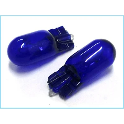 Afbeelding van 2 Lamp T10 W5W 12V 5W volledig glas super wit met xenon effect