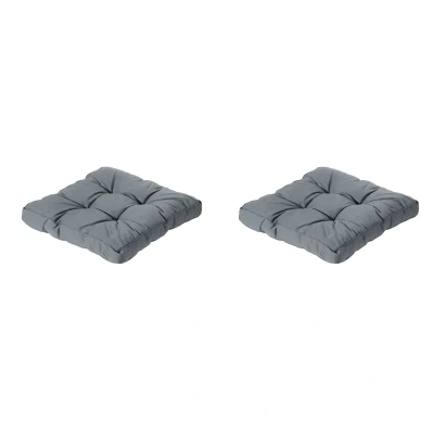 Afbeelding van Madison Florance Zitkussen Rib grey Ca. 73x73 cm Set van 2