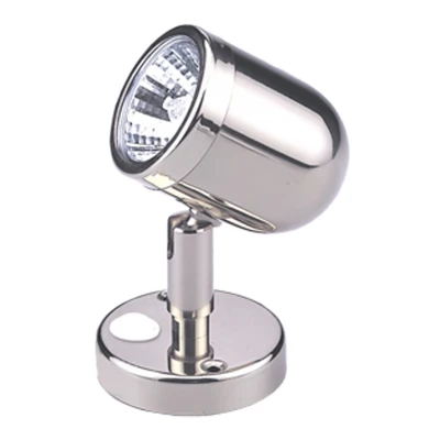 Afbeelding van Mini leeslamp LED, messing verchroomd