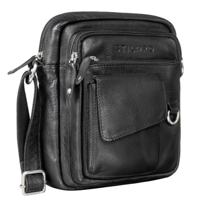 Afbeelding van STILORD &#039;Ryan&#039; Schoudertas Mannen Lederen Kleine Tas Crossbody Bag Vintage Geval 9.7 &#039;iPad Zak Boodschapper Echt lederen, Kleur:napoli bruin
