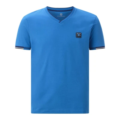 Afbeelding van Jan Vanderstorm loose T shirt MORKBERG Plus Size blauw