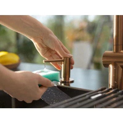 Afbeelding van Franke Atlas koperen Inbouw zeepdispenser pvd copper 112.0625.486