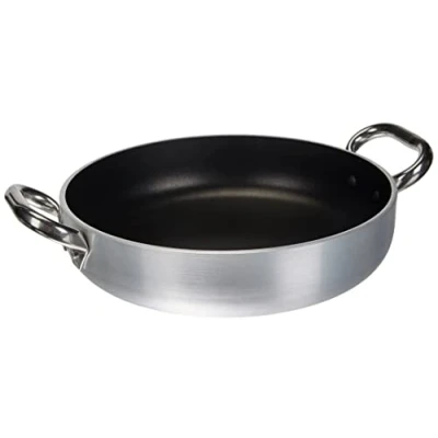Afbeelding van Pentole Agnelli ALSA2110S28 pan met handgrepen, aluminium, zilver, 28 cm