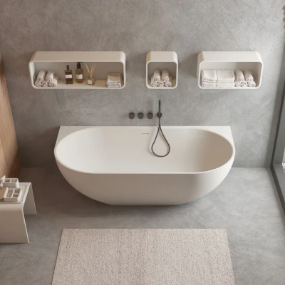 Afbeelding van Ligbad Ideavit SolidNova 180x80x56 cm Mat Wit