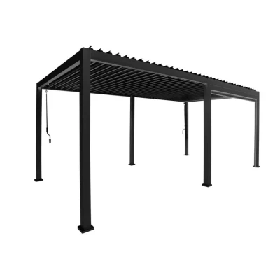 Afbeelding van Overkapping vierkant XL Rota 300 x 600 cm Matt royal grey Suns