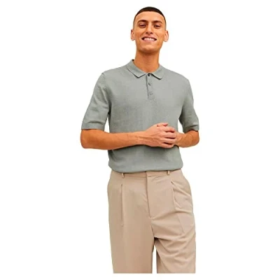 Afbeelding van JACK &amp; JONES PREMIUM regular fit polo JPREMIL grijs