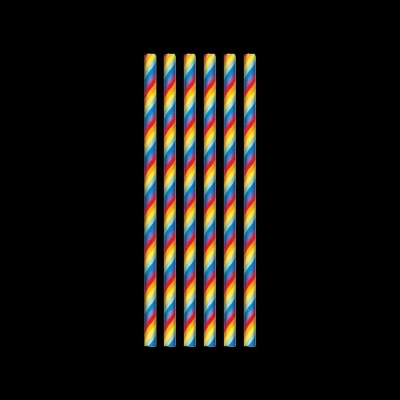 Afbeelding van Regenboog rietjes 20 stuks