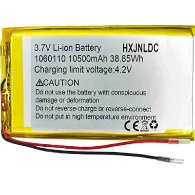 Afbeelding van DC 3,7 V 10500 mAh 1060110 li ion lithium ionenpolymeer batterijwissel voor DIY 5 elektronische producten, GPS, LED licht, Bluetooth luidspreker, mobiele voeding