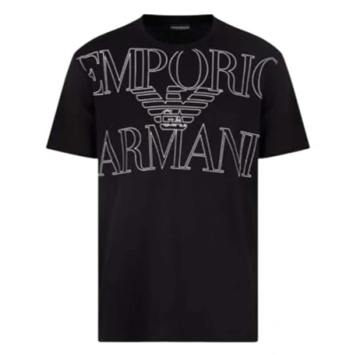 Afbeelding van Emporio Armani CREW NECK Tshirt print, Heren, Maat: XXL, Black