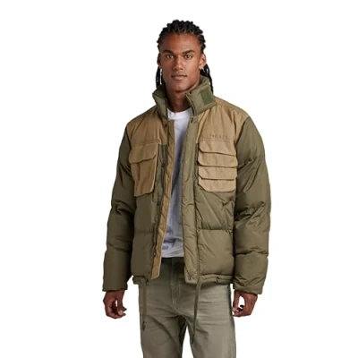 Afbeelding van G STAR RAW Heren Unisex Attac Utility Steppjacke Jassen, Groen (schaduw olijf D21937 D199 B230), M