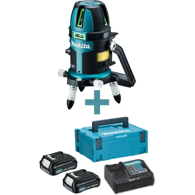 Afbeelding van Makita SK209GDZ Kruislijn laser groen zonder accu&#039;s en lader, in aluminium koffer