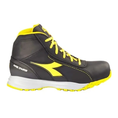 Afbeelding van DIADORA Glove MDS Mid S3 HRO SRC, uniseks laarzen voor volwassenen, zwart, 43 EU, Blanco Y Gris, EU