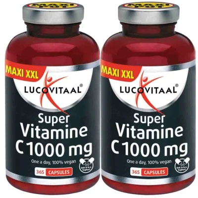 Afbeelding van 2+2 gratis: 2x Lucovitaal Vitamine C1000 Vegan 365 capsules