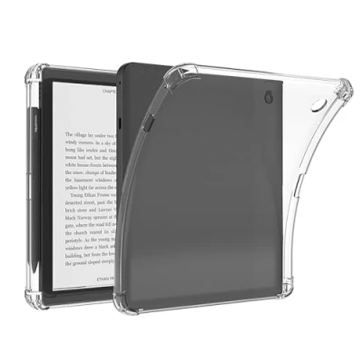 Afbeelding van GIOPUEY Clear Case voor Kobo Sage Zachte TPU achterkant shell slanke hoes met airbag bescherming, lichtgewicht, compatibel Transparant
