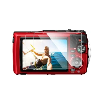 Afbeelding van JJC (2 stuks schermbeschermers van gehard glas voor OM systeem Tough TG 7, Olympus 6, 5, 4, 3 Onderwater Camera Screen Protector Ultra Dunne HD