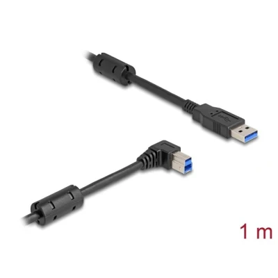 Afbeelding van Delock USB 5 Gbps Kabel Typ A Stecker zu B 90 rechts gewin