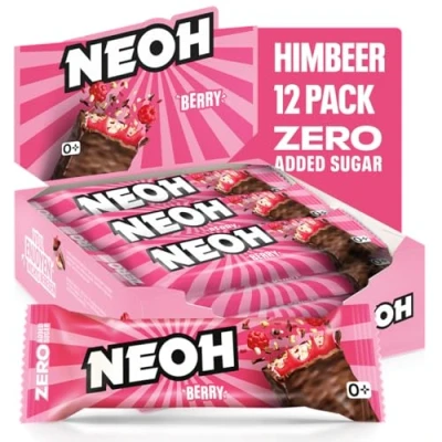 Afbeelding van NEOH Low Carb Keto Reep Framboos Chocolade 1 g suiker / 114 kcal 6 Eiwit Zonder toegevoegde 30 (Pak van 12) Raspberry