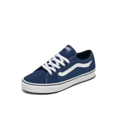 Afbeelding van Vans Mn Filmore Decon heren Sneaker, Suede Canvas Jurk Blues Wht, 45 EU