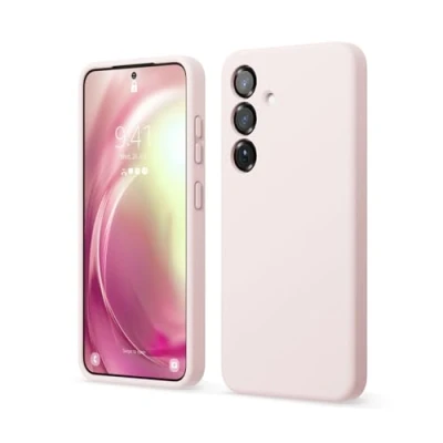 Afbeelding van elago Compatibel met Samsung Galaxy S25 Hoesje, Vloeibaar Siliconen Volledige Beschermhoes, Schokbestendig, Slank Krasbestendige Zachte Microvezelvoering, 6,2 inch (Lovely Roze)