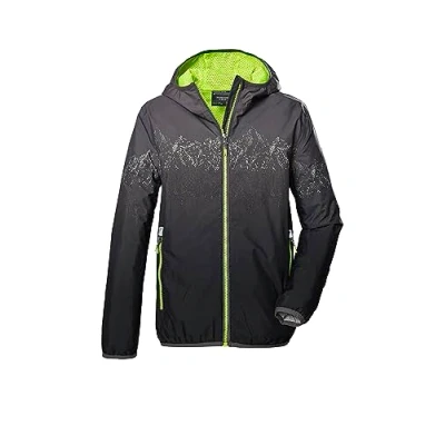 Afbeelding van killtec jonge Functioneel jack/outdoorjack met capuchon KOS 277 BYS JCKT, anthracite, 164, 41464 000