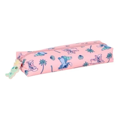 Afbeelding van STITCH BEACH Rechthoekig etui voor kinderen, ideaal kinderen op schoolleeftijd, comfortabel en veelzijdig, kwaliteit duurzaamheid, 22 x 7 40 cm, Pastel Roze, M, Casual
