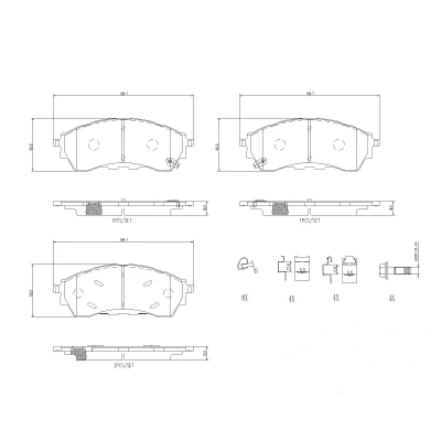 Afbeelding van Brembo Remblokset P 24 225