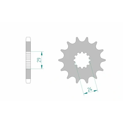 Afbeelding van AFAM Tandwiel Voorzijde 17T 530