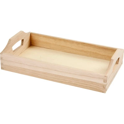 Afbeelding van Dienblad Creotime hout 30x17x5cm