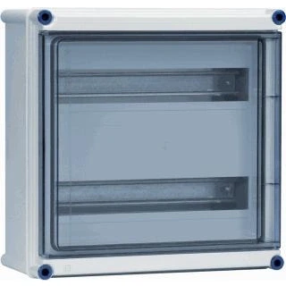 Afbeelding van Eaton groepenkast met scharnier deksel en 2x din rail leeg open 360x360 1864878