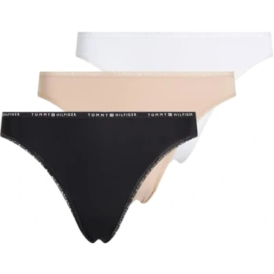 Afbeelding van Tommy Hilfiger 3 PACK Slip, Dames, Maat: 40 42, Misty blush/white/black