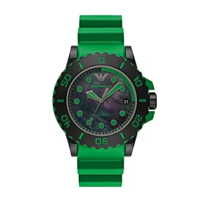 Afbeelding van Emporio Armani Herenhorloge analoog quartz One Size Zwart 32020007