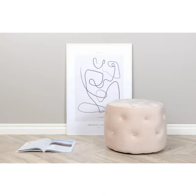 Afbeelding van Svea Juno hocker Velvet beige
