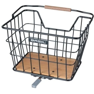Afbeelding van Basil Mand Nordland MIK 23L zwart/bruin 33x23,5x19,5cm