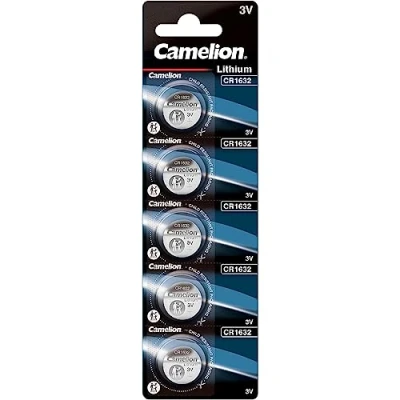 Afbeelding van Camelion Knoopcel Batterij CR1632 BP5 5stuk(s) 3 0.025Ah 4260216455797