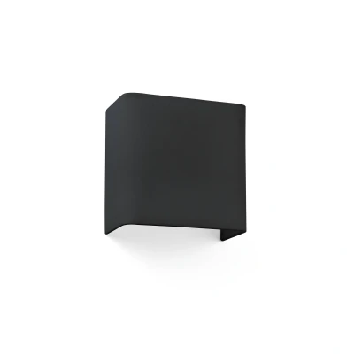 Afbeelding van Faro Lighting Cotton Black Square Wall Light 200x 205x 108, E27