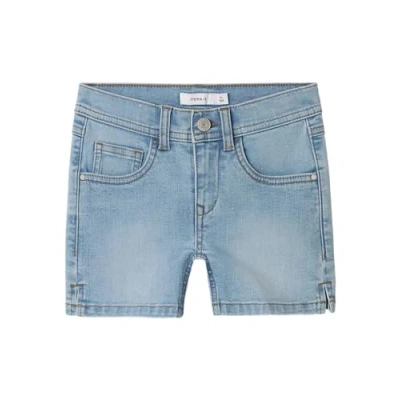 Afbeelding van NAME IT NKFSALLI SLIM DNM SHORTS 3398 IC TB Meisjes Broek Light Blue Denim