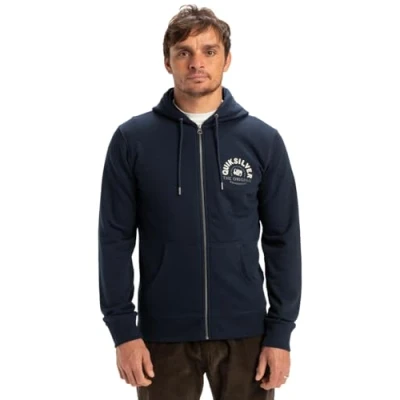 Afbeelding van Quiksilver Graphic Sweater met rits, Heren, Maat: XS, Ktp