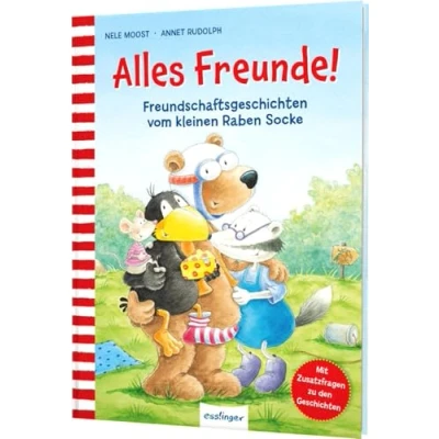 Afbeelding van Der kleine Rabe Socke: Alles Freunde!: Freundschaftsgeschichten vom kleinen Raben Socke Vorlesen ab 4