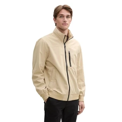 Afbeelding van TOM Tailor Lichte jas, Heren, Maat: Large, Field rye brown
